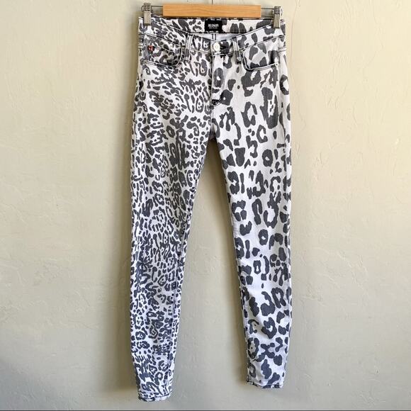 Hudson Nico Mixed Leopard Print Skinny Jeans - Picture 2 of 8